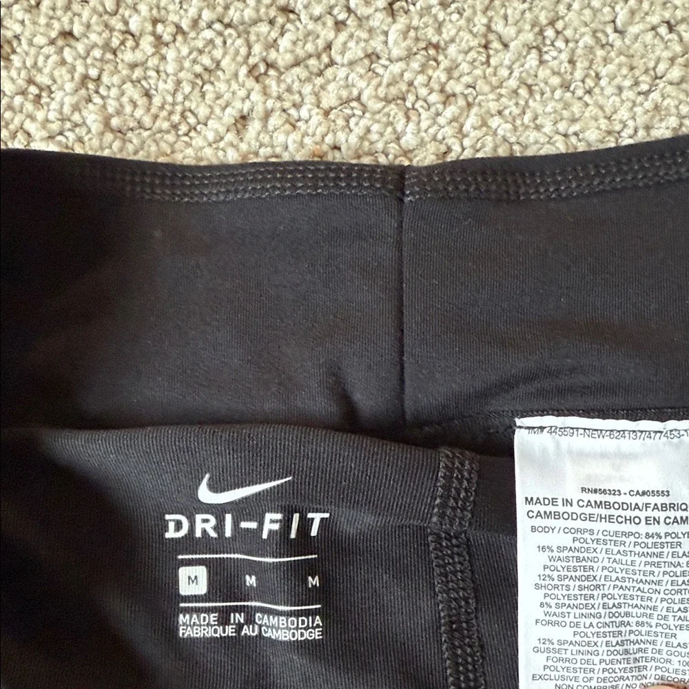Nike Skirt Womens Medium Black Dri-Fit Athletic Tennis Skort